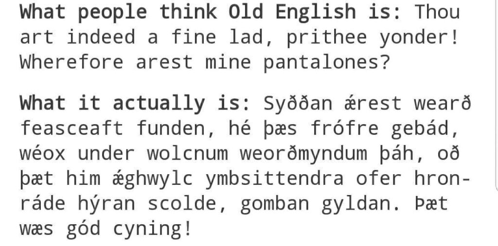 How To Call Someone Ugly In Old English