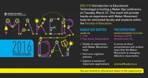 U of A Maker Day - March 22